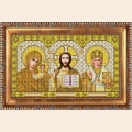 Рисунок на ткани бисером БЛАГОВЕСТ Триптих в золоте